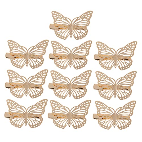 IWOWHERO 10stücke Schmetterling Haarspangen Im Eleganten Design Filigrane Haarclips Für Mädchen Haaraccessoire Für Feste Partys Und Besondere Anlässe von IWOWHERO