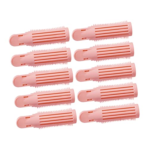 IWOWHERO 10 Stück Knall-clip Wurzeln Root-clips Haarspangen Für Mädchen Volumenclips Groß Lautstärke Haarklammern Wurzelclips Für Lockiges Haarvolumen Werkzeug Lockenwickler Rosa Abs von IWOWHERO