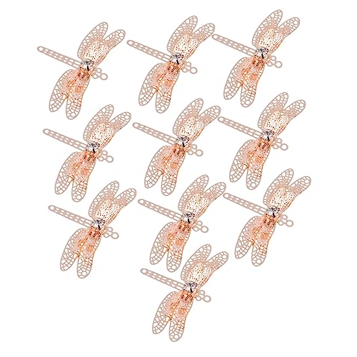 IWOWHERO 10 Stück Selbstgemacht Libelle Haarclip Zubehör Handgemachte Strass Haarspangen Für Frauen Leicht Klein Bastelbedarf Für Kinder Für Hochzeit Festlichkeiten von IWOWHERO