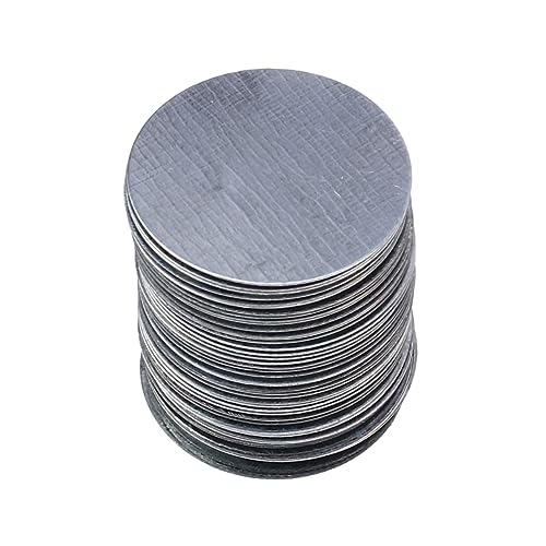 IWOWHERO Lidschattenblätter 100 Stück Rund Aus Eisen Make-up-tool Doppelseitig Klebendes Lidschatten-etui Pad Für Frauen Und Mädchen von IWOWHERO