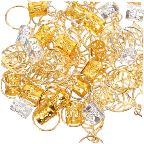 IWOWHERO 100stücke Dreadlocks Ringe Aus Metall Kreative Haarcuffs Für Zöpfe Und Dreadlocks Leichte Und Haltbare Haarschmuck-accessoires Für Friseursalons Und Zuhause IWOWHERO 100stücke Dreadlocks Ringe Aus Metall Kreative Haarcuffs Für Zöpfe Und Dreadlocks Leichte Und Haltbare Haarschmuck-accessoires Für Friseursalons Und Zuhause von IWOWHERO