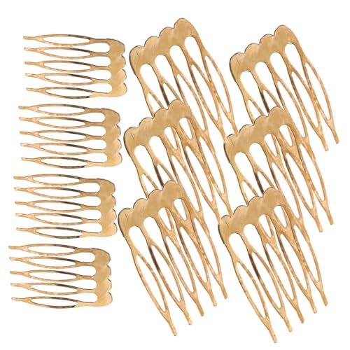IWOWHERO 10stücke Kleine Haarkämme Für Goldene Französische Seitenkämme Für Hochzeitsfrisuren Und Bastelbedarf Für Jede Gelegenheit IWOWHERO 10stücke Kleine Haarkämme Für Goldene Französische Seitenkämme Für Hochzeitsfrisuren Und Bastelbedarf Für Jede Gelegenheit von IWOWHERO