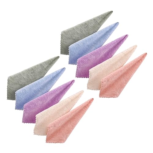 IWOWHERO 10stücke Mikrofaser Abschminktücher Gesicht Make-up Entferner Waschlappen Für Damen Gesichtshandtuch Waschlappen Gesichtswaschhandtuch von IWOWHERO