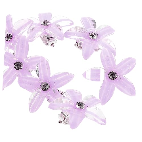 IWOWHERO Schlichte klassische Haarspangen in Blumenform 10er-Pack Mini-Krallenklammern Strass-Haarnadeln für Mädchen IWOWHERO Schlichte klassische Haarspangen in Blumenform 10er-Pack Mini-Krallenklammern Strass-Haarnadeln für Mädchen von IWOWHERO
