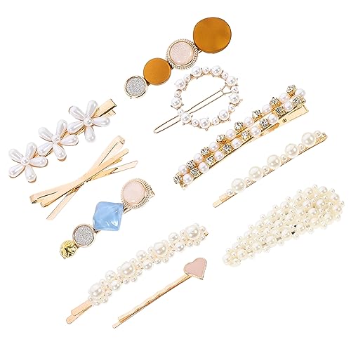 IWOWHERO 10stücke Mode Simulation Perlen Haarclips Damen Haarnadel Accessoires Für Party Weihnachten Und Andere Anlässe von IWOWHERO