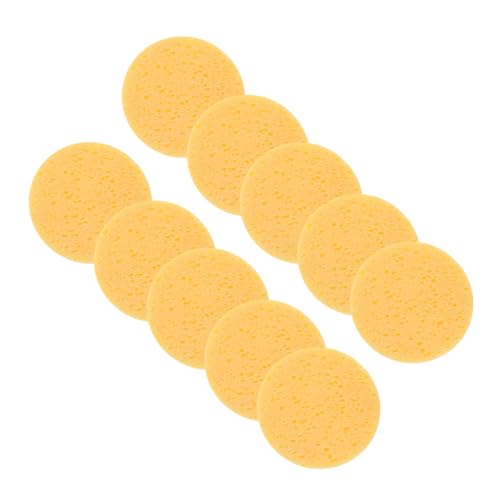 IWOWHERO 10stücke Make-up-entferner-schwamm Aus Zellstofffaser Gesichtsschwamm Für Hauttypen Gesichtsreinigungsschwamm Zum Entfernen Von Make-up-resten Mit Seife Und Wasser Hautpflegeschwam von IWOWHERO