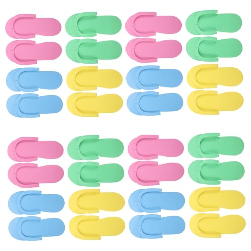 IWOWHERO 12 Paar Wiederverwendbar-hausschuhe Für Nagelstudios Eva Für Damen Hochzeitsgäste Hotels Für Den Innenbereich Weich Bequem Rutschsicher von IWOWHERO