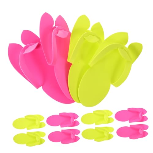 IWOWHERO 12paare Einweg-eva-hausschuhe Pediküre-hausschuhe Hotel-schwimmschuhe Flip-flops Badeschuhe Gästehausschuhe Haushalts-schuhe Pediküre-schuhe von IWOWHERO