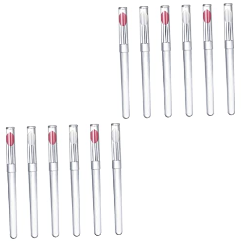 IWOWHERO 12 Stk Lippenpinsel aus Silikon mit Deckel Liner Gesicht wischt Fleck kosmetikpinsel makeup brushes lidschatten für Lippenmasken Lippenstiftpinsel aus Silikon Kieselgel von IWOWHERO
