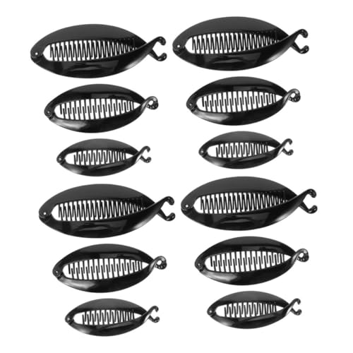 IWOWHERO 12stücke Bananen Clips Haarclips Für Frauen Haaraccessoires Für Dickes Und Feines Haar Praktische Und Dekorative Ponytail Glänzendem Für Jeden Anlass von IWOWHERO