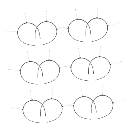 IWOWHERO 12 Stück Teiliges DIY Haarband für Damen mit Stabilem Federsystem Flexible Haarreife Zubehör Rutschfeste Haarbänder für Haartypen für Hochzeiten Partys und Bastelprojekte von IWOWHERO