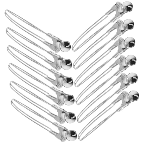 IWOWHERO 12 Stück Teiliges Haarklammern Langlebig Rostfrei Friseurzubehör Haarstyling Clips für Frauen Professionelle Positionierung Langlebig Praktisch von IWOWHERO