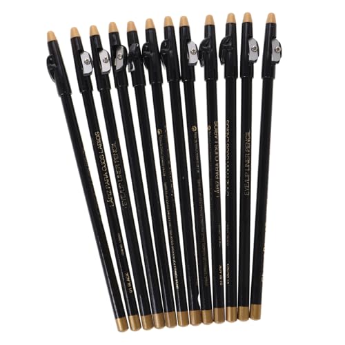 IWOWHERO 12stücke Pack Tragbarer Augenbrauenstift Aus Wasserfest Für Make-up Mit Integriertem Anspitzer Satin Finish Für Frauen von IWOWHERO