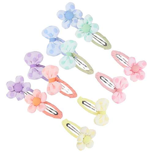 IWOWHERO 12stücke Haarspangen Mit Schleife Und Blume Haarschmuck Für Kleinkinder Und Mädchen Haaraccessoires Für Verschiedene Anlässe von IWOWHERO