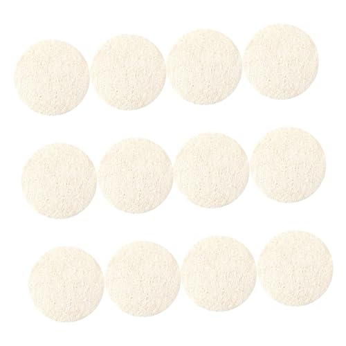 IWOWHERO 12stücke Natürlicher Luffaschwamm Für Sanftes Gesichtspeeling Wiederverwendbare Peeling-pads Für Tiefenreinigung Und Ölentfernung Gesichtswaschschwämme Für Männer Und Frauen von IWOWHERO