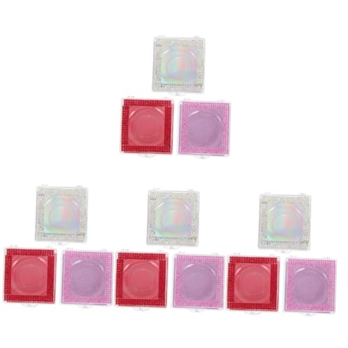 IWOWHERO 12stücke Teiliges Leere Eyelash Boxen Mit Transparentem Deckel Eyelash Organizer Für Falsche Wimpern Schützende Aufbewahrungslösung Und Regenbogenfarben von IWOWHERO