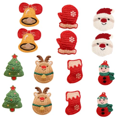 IWOWHERO Weihnachts-haarspangen-set Für Mädchen Gestrickte Haarspangen Schnapp-haarschmuck Für Mädchen Weihnachtliche Festliche Haarnadel Für Die Fotografie von IWOWHERO