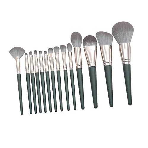 IWOWHERO 14stücke Teiliges Set Aus Holzgriffen Für Kosmetikpinsel Professionelle Make-up-bürsten Aus Kunstfaser Für Foundation Lidschatten Und Mehr Für Täglichen Gebrauch Und von IWOWHERO
