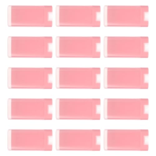 IWOWHERO 15stücke Lip Balm Behälter Leere Lippenstift Röhrchen Ovaler Form Tragbare Lip Gloss Container Für Lippenpflege Und Kreative Projekte von IWOWHERO