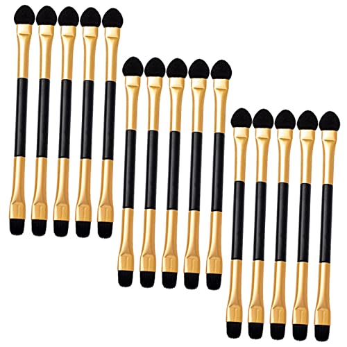 IWOWHERO 15stücke Doppel-seitige Lidschatten Applikatoren Make-up Sticks Kosmetische Augenpinsel Lidschattenpinsel von IWOWHERO