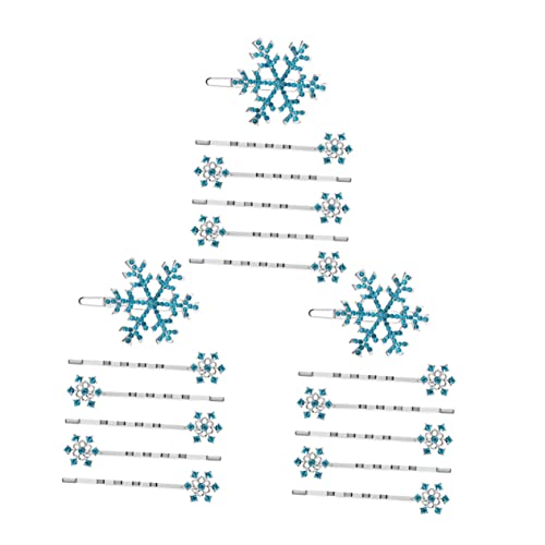 IWOWHERO 18stücke Teiliges Schneeflocken Haarschmuck Für Damen Strass Haarklammern Für Hochzeiten Feiern Alltag Perfektes Für Frauen Mit Haarklammern Froschklammer von IWOWHERO