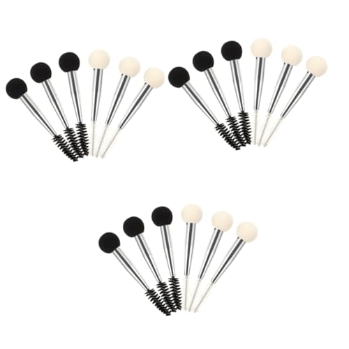 IWOWHERO 18 Teiliges Schwamm Make Up Pinsel Set Für Pestañas Mascara Zauberstäbe Make Up Set Make Up Schwämme Für Foundation Augenbrauen Make Up Pinsel Make Up Zubehör Make Up von IWOWHERO