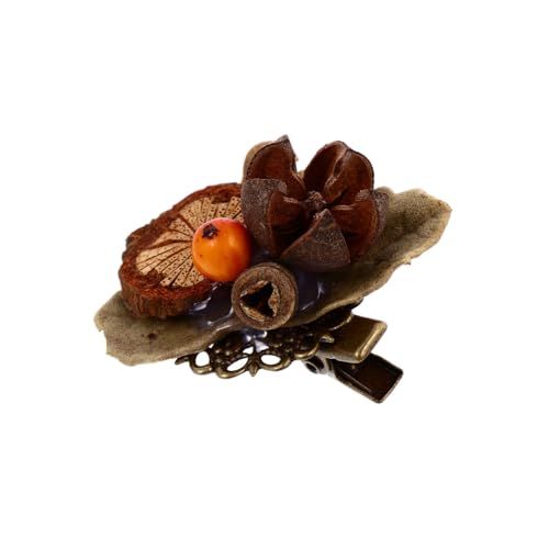 IWOWHERO 1stück Vintage Haarklammer Im Retro-design Handgefertigter Haarschmuck Für Mädchen Kreative Und Leichte Haarspange Für Herbst Und Winter von IWOWHERO
