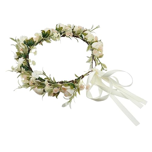 IWOWHERO 1Stk Kranz Tiara Blumengirlanden-Stirnband Haarschmuck für Damen hochzeitshaar schmuck wedding hair accessories hochzeitsdeko Haarschmuck für Mädchen Hochzeitskleid-Accessoire von IWOWHERO