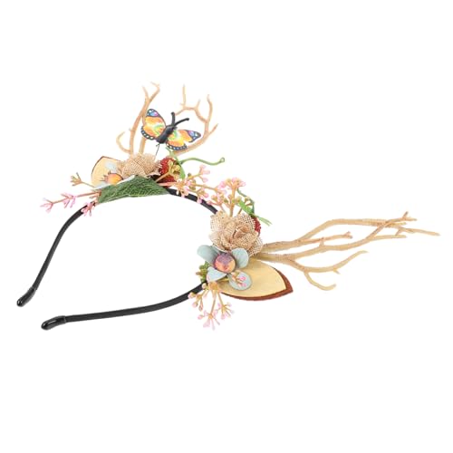 IWOWHERO 1Stk Weihnachtsgeweih Stirnband Rentier Geweih Haarreif fasching haarschmuck Kopfschmuck für Weihnachten Kopfschmuck aus Haarschmuck für Kinder weihnachtsdeko von IWOWHERO