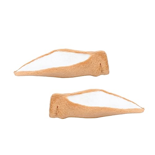 IWOWHERO 1paar Deer Ear Haarschmuck Kostümzubehör Für Partys Und Festlichkeiten Tiefbraune Ohren Für Weihnachtsdeko Und Cosplay von IWOWHERO