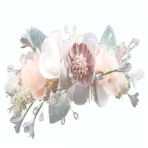 IWOWHERO 1Stk Festivals Haarband Hochzeit Stirnband Haarkranz hochzeitshaar schmuck wedding hair accessories Haargummi Blumenkranz Blumenkrone Süss Kamm Blütenkopf Kopfbedeckung Fräulein von IWOWHERO