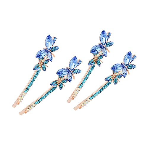 IWOWHERO 2paare Haarspangen Für Damen Mit Strass Schmetterlings-design Haarschmuck Für Partys Und Alltag von IWOWHERO