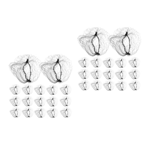 IWOWHERO 2 Sets Nylon-haarnetze Für Männer Unsichtbare Elastische Netz-haarnetze Zum Kochen Haarnetz Für Männer Bequemer Elastischer Rand 100 Stück * 2 von IWOWHERO