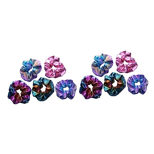 IWOWHERO 2 Sets Stilvolles Pferdeschwanz-haarband Modische Haargummis Einzigartiges Design Elastisches Weihnachts-haargummi Für Frauen 5 Stück * 2 von IWOWHERO