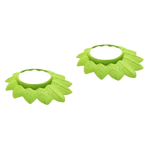 IWOWHERO 2 Stk Duschhaube Für Kleinkinder Duschhaube Für Kinder -shampoo-schild Duschhut Für Kinder Babypartymütze Zum Haarewaschen Babyduschkopf Für Badewanne Bademütze Für Babys Green von IWOWHERO