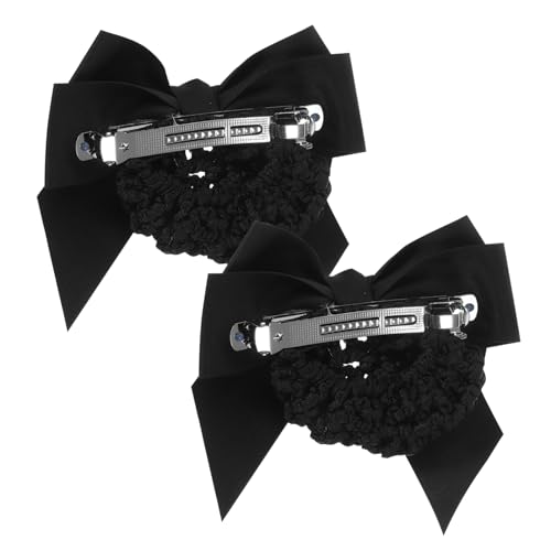 IWOWHERO Elegantes Design Schleife Haarnetz Damen Haarknoten Clips Haarbänder Schleife Clips Für Frauen Haarnetz von IWOWHERO