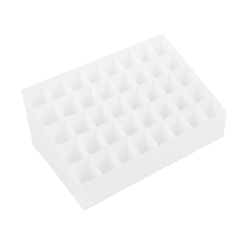 IWOWHERO 2 Stück Aufbewahrungsboxen Für Lippenstifte Und Make-up Mit 40 Fächern Moderner Organizer Für Die Theke Weiß Einfach Zu Verwenden Und Kosmetik Aufzubewahren von IWOWHERO
