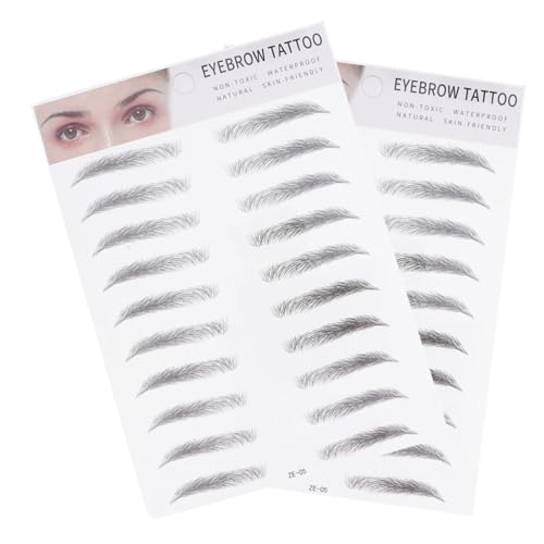 IWOWHERO 2 Stück Augenbrauen Transfer Aufkleber Haarähnlich Natürliches Design Einfach Anzuwenden Für Männer Frauen Schnelle Augenbrauenformung Frei von Hautschäden IWOWHERO 2 Stück Augenbrauen Transfer Aufkleber Haarähnlich Natürliches Design Einfach Anzuwenden Für Männer Frauen Schnelle Augenbrauenformung Frei von Hautschäden von IWOWHERO