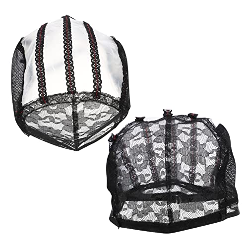 IWOWHERO 2stücke Atmungsaktive Haarnetze Für Perücken Elastische Und Dehnbare Für Halloween Kostüme Und Bühnenaufführungen von IWOWHERO