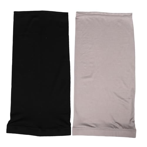 IWOWHERO 2 Stück Langhaar Schlafhaube Atmungsaktive Dreadlock Haube für Damen Pflegekappe für Nacht mit Dehnbarem Turban für Geflochtenes Haar Schwarz von IWOWHERO