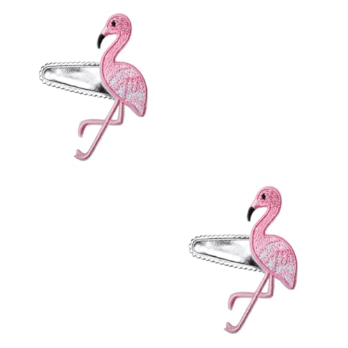IWOWHERO 2 Stück Mädchen Haarnadel Stickerei Haarnadel Flamingo Haarnadel Kinder Bobby von IWOWHERO