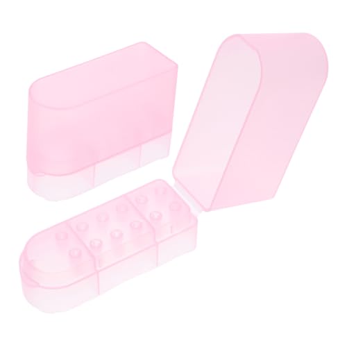 IWOWHERO 2 Stück Nagelbohrer Aufbewahrungsbox Kompakter Transparenter Organizer für Maniküre Werkzeuge Robustes Langlebiges Material Tragbar und Platzsparend für Nagelstudio und Zuhause von IWOWHERO