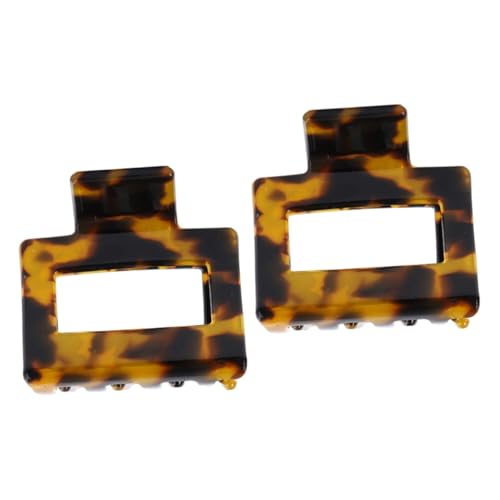 IWOWHERO 2stücke Kreativer Haarklammer Aus Acetat Für Damen Retro Ponytail Clip Elegantes Haaraccessoire Für Gesichtswäsche Süßer Stil Frisur Und Haarschmuck von IWOWHERO