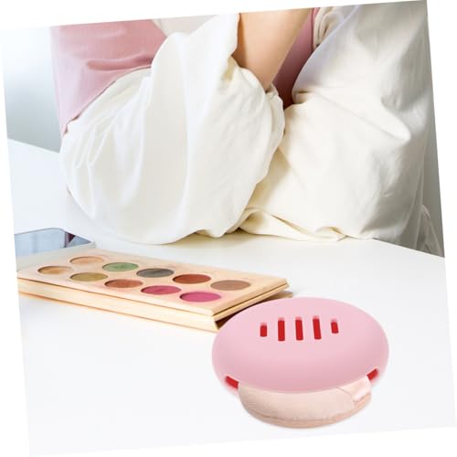 IWOWHERO 2 Stück Silikon Make up Schwamm Halter Atmungsaktiv Reise Kosmetik Aufbewahrungspaket Tragbar Organizer für Beauty Schwämme Staubdicht Shatterproof von IWOWHERO