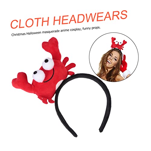 IWOWHERO üsch Haarreifen Krabbe Und Hummer Cartoon Kopfbedeckungen Für Partys Lustige Haaraccessoires Für Und Erwachsene Perfekte Partydekoration Und Kostümzubehör von IWOWHERO