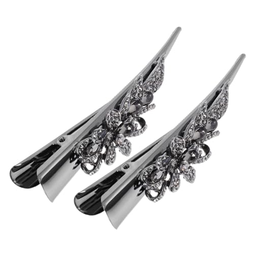 IWOWHERO 2stücke Metall Haarspange Mit Strasssteinen in Entenschnabelform Für Damen Funkelnde Haarspange Mit Krokodilklemme Für Dünnes Haar Modisches Haarzubehör IWOWHERO 2stücke Metall Haarspange Mit Strasssteinen in Entenschnabelform Für Damen Funkelnde Haarspange Mit Krokodilklemme Für Dünnes Haar Modisches Haarzubehör von IWOWHERO