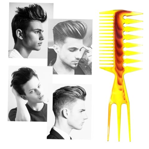 IWOWHERO 2 Stück Teiliges Haarkamm Extra Breiten Zinken Glatte Polierte Zähne für Schonendes Entwirren Vielseitiger Styling kamm für Männer und Frauen für Dickes Langes Haar und von IWOWHERO