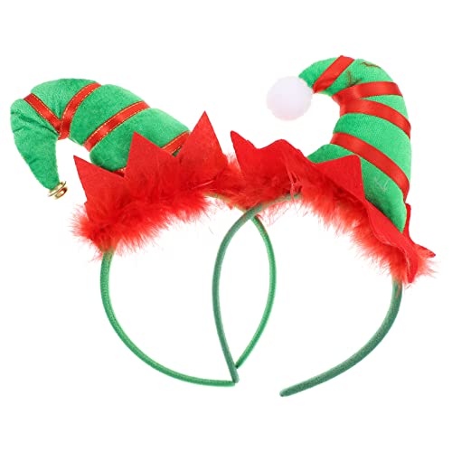 IWOWHERO 2 Stücke Einzigartige Weihnachtskopfschmuck Requisiten Partei Hut Geformte Haarband Requisiten von IWOWHERO