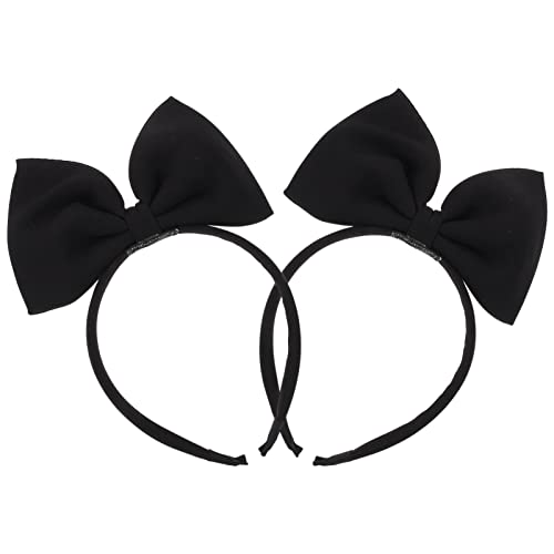 IWOWHERO 2 Stücke Tuch Bowknot Stirnbänder Kinder Haarirhern Entzückende Kinder Kopf Dekore von IWOWHERO