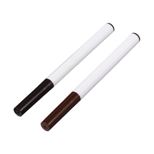 IWOWHERO 2 Stücke Wasserdichte Pronged Augenbrauenstifte Langanhaltender Präziser Augenbrauenstift für Natürliches Make Up für Verschiedene Anlässe von IWOWHERO